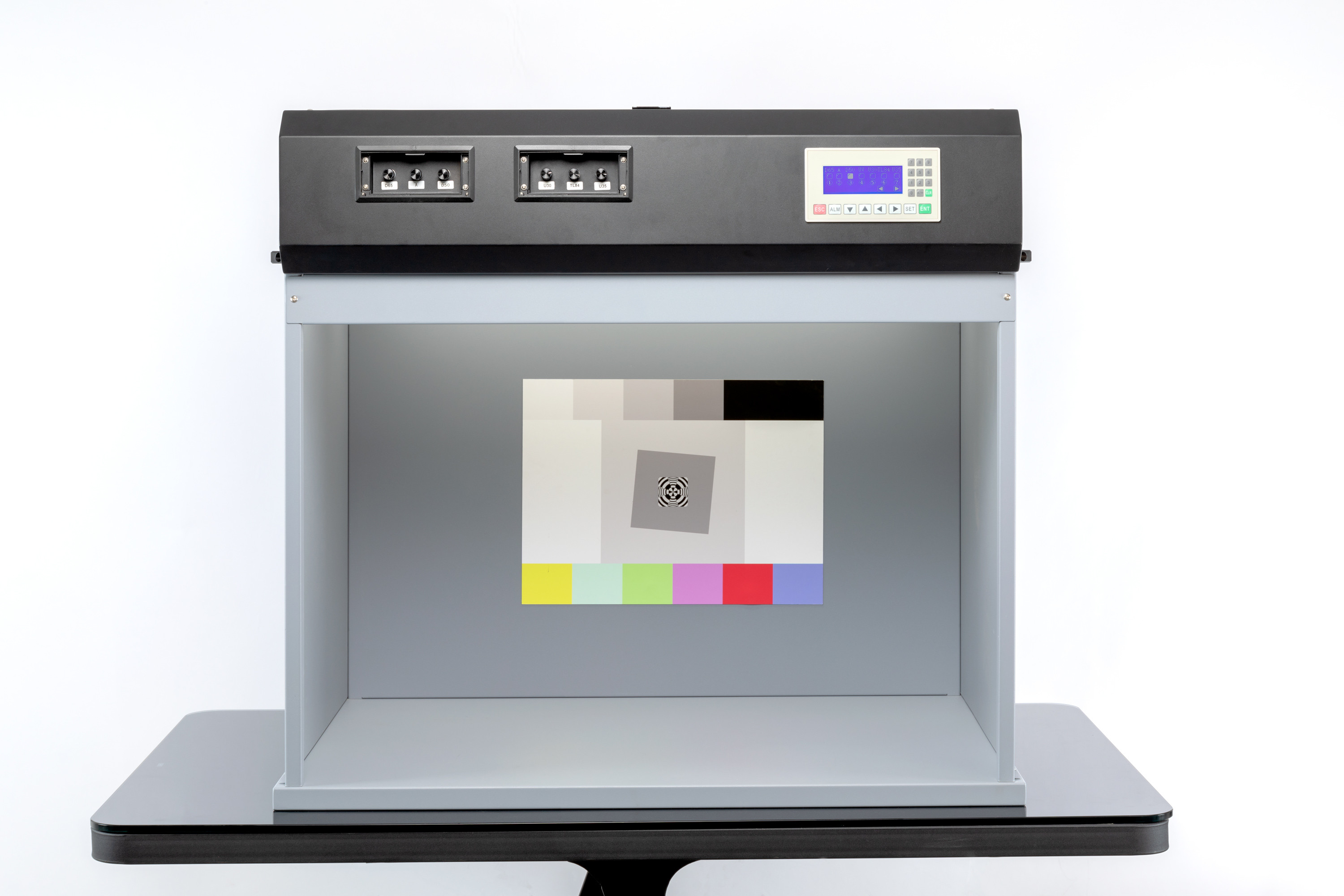 7 Light Sources Color Matching Machine LED Adjustable Lux Color Light Box T907