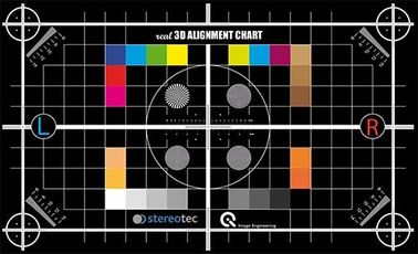 3nh / Sineimage Resolution Test Chart 3D Alignment Chart To Align / Adjust Cameras For A 3D Shooting