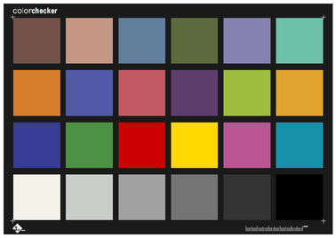 24 Colors Color Check Test Chart To Replace X Rite Color Checker 290*204mm Size