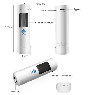 CR3 SCI 3nh Colorimeter Pocket Portable Colorimeter 8mm Aperture With APP Software