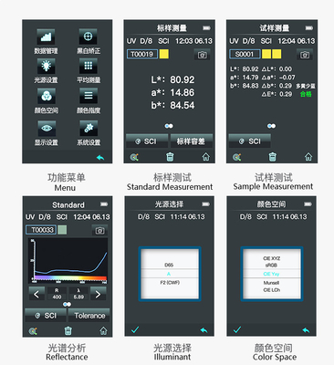 CR9 3nh Spectrophotometer CMC Colorimeter With App PC Software