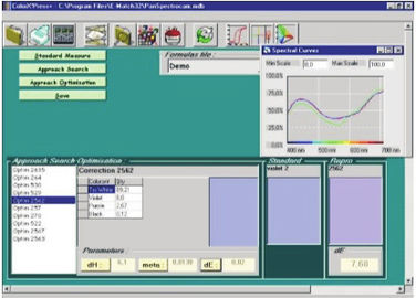 Specrophotometer Color Matching Software Ergonomic Design For Color Cottection