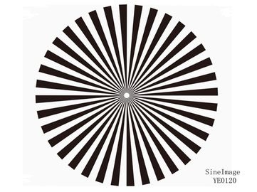 Reflective / Transmisive Camera Lens Test Chart 16/9 72 Sectors Reflectance YE0161