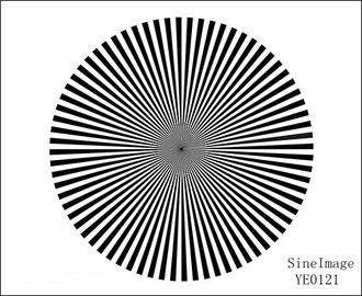 CE Resolution Test Chart Sineimage YE0121 Sector Star Target Transparent / Reflectance