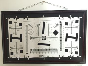 2x Iso 12233 Camera Resolution Test Chart MTF Target TV Line Type For 4K Camera