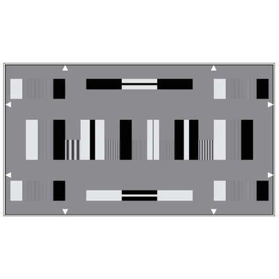 1200 Lines HD Sweep Test Chart Sineimage YE0231 For HDTV Cameras