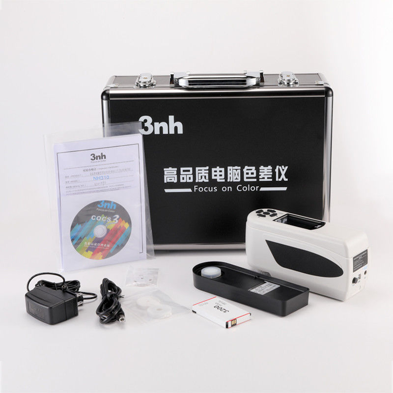 4mm 8mm Precision Portable Colorimeter Color Reader NH310 For PET Plastic