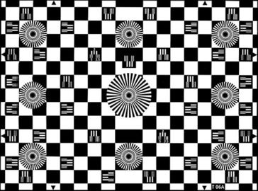 Chessboard Distortion Camera Resolution Test Chart Custom Size For Imaging Tests