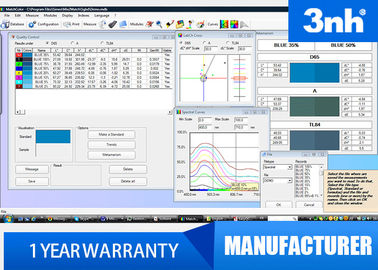 6 Modules Textile Color Matching Software Connected With Color Spectrophotomerer