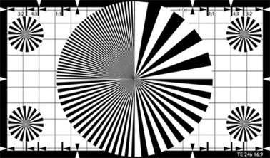 Sector Star Camera Resolution Chart 36 Sectors With Corner Stars Reflectance TE220