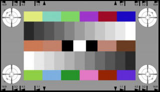 Calibration Resolution Test Chart 0.45 gamma Designed To Color Align Hd Cameras