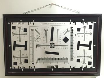 2x Iso 12233 Camera Resolution Test Chart MTF Target TV Line Type For 4K Camera