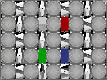 ISO 12233 Standard Lens Resolution Test Chart , Reflective Camera Test Chart