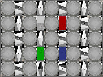 ISO 12233 Standard Lens Resolution Test Chart , Reflective Camera Test Chart