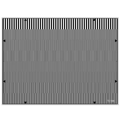 Photographic Paper Sineimage YE0194 Aliasing Test Chart 14MHz