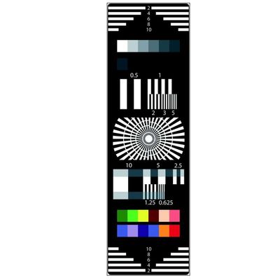 TUV 800W Surveillance Camera Test Chart Sineimage YE0235