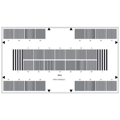 Reflective HDTV Camera Resolution Test Chart Sineimage YE0225 800W