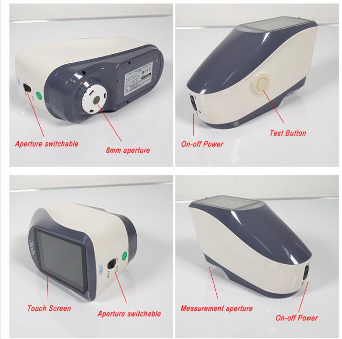 Color Testing Instrument Touch Screen Portable Spectrophotometer Colorimeter Color Test ...